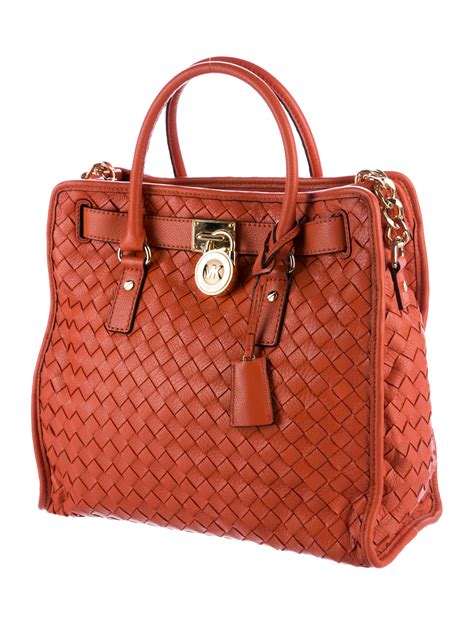 michael kors woven bag|Michael Kors clasp closure handbags.